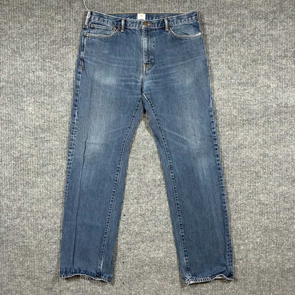 Dockers Mens Straight Fit Jeans‎ Size 36x34 Blue Denim Anchor Patch Classic